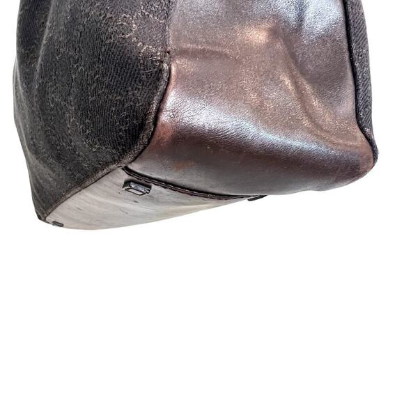 Gucci Chocolate Brown Hobo Tote GG Canvas Brown 101920 - Picture 8 of 13